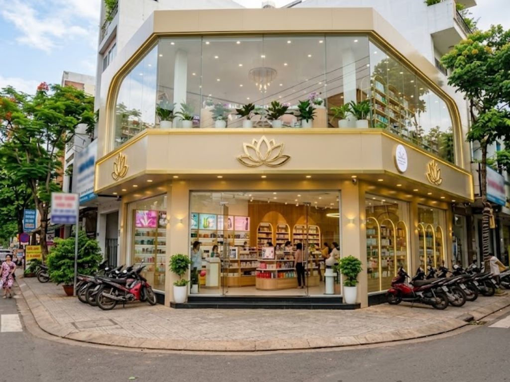 Thiết kế cửa hàng 2 mặt tiền đẹp