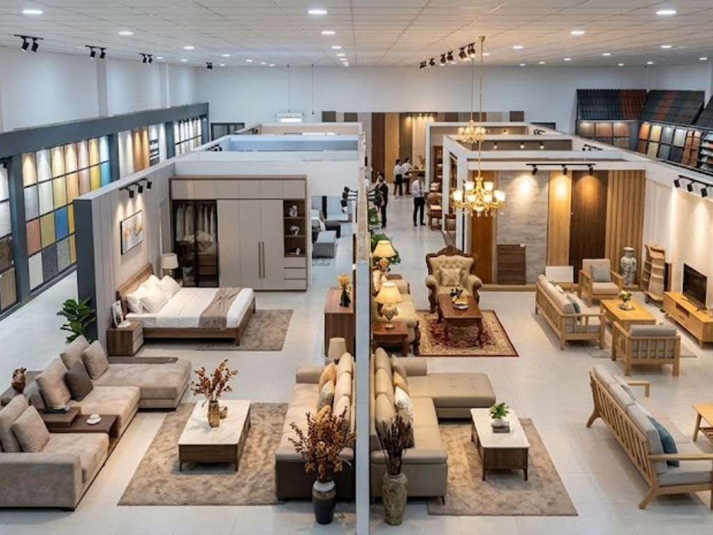 Thiết kế showroom nội thất - vật liệu xây dựng
