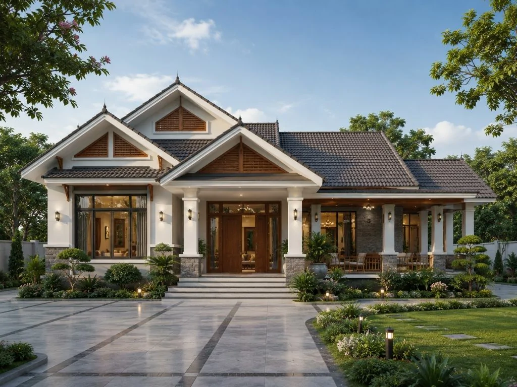 Biệt thự 1 tầng mái Thái