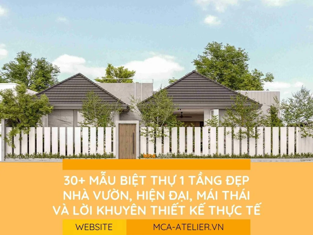 Thiết kế biệt thự 1 tầng BMT