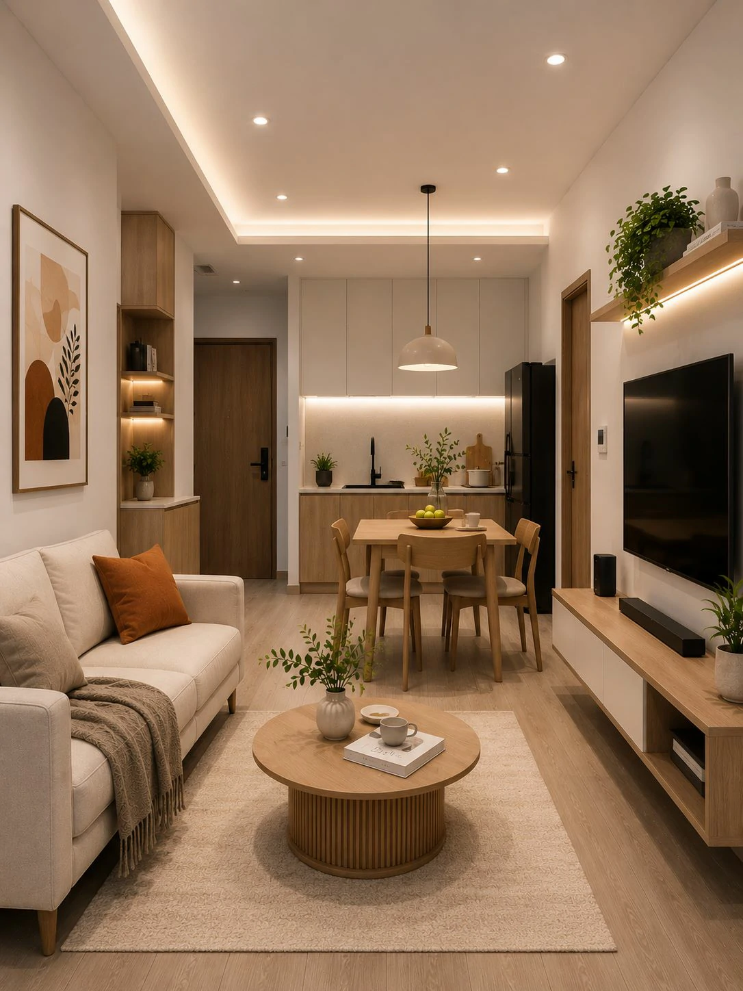 Thiết kế nội thất chung cư đơn giản, tối ưu ngân sách