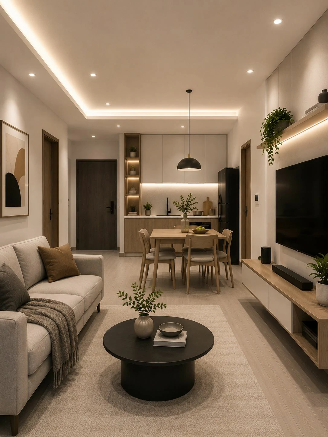 Thiết kế nội thất chung cư hiện đại