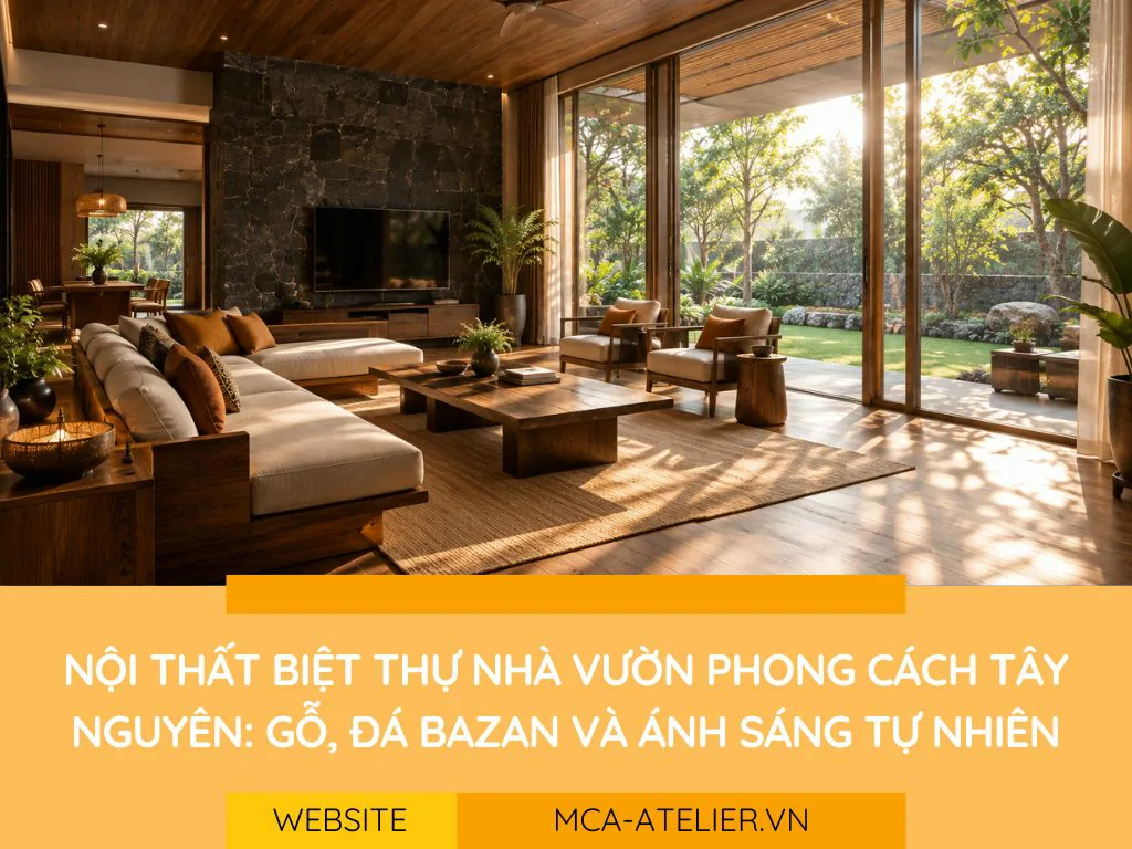 Nội thất biệt thự nhà vườn phong cách Tây Nguyên